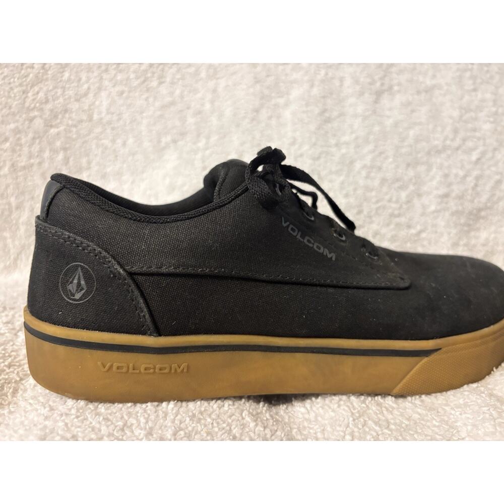 Volcom Safety Shoes Mens 10.5 Black Canvas Gum Sole Skate Work Sneakers ASTM - Picture 3 of 9